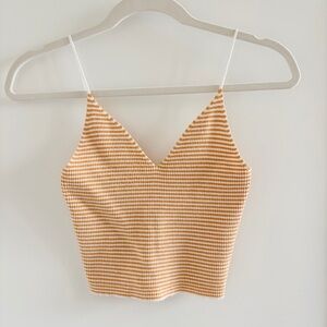 Yellow Striped Tank Top